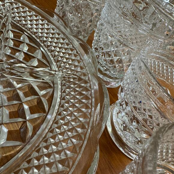 Vintage Wexford Candy Dish Bowl by Anchor Hocking 6 5/8 inch Footed - Picture 9 of 11